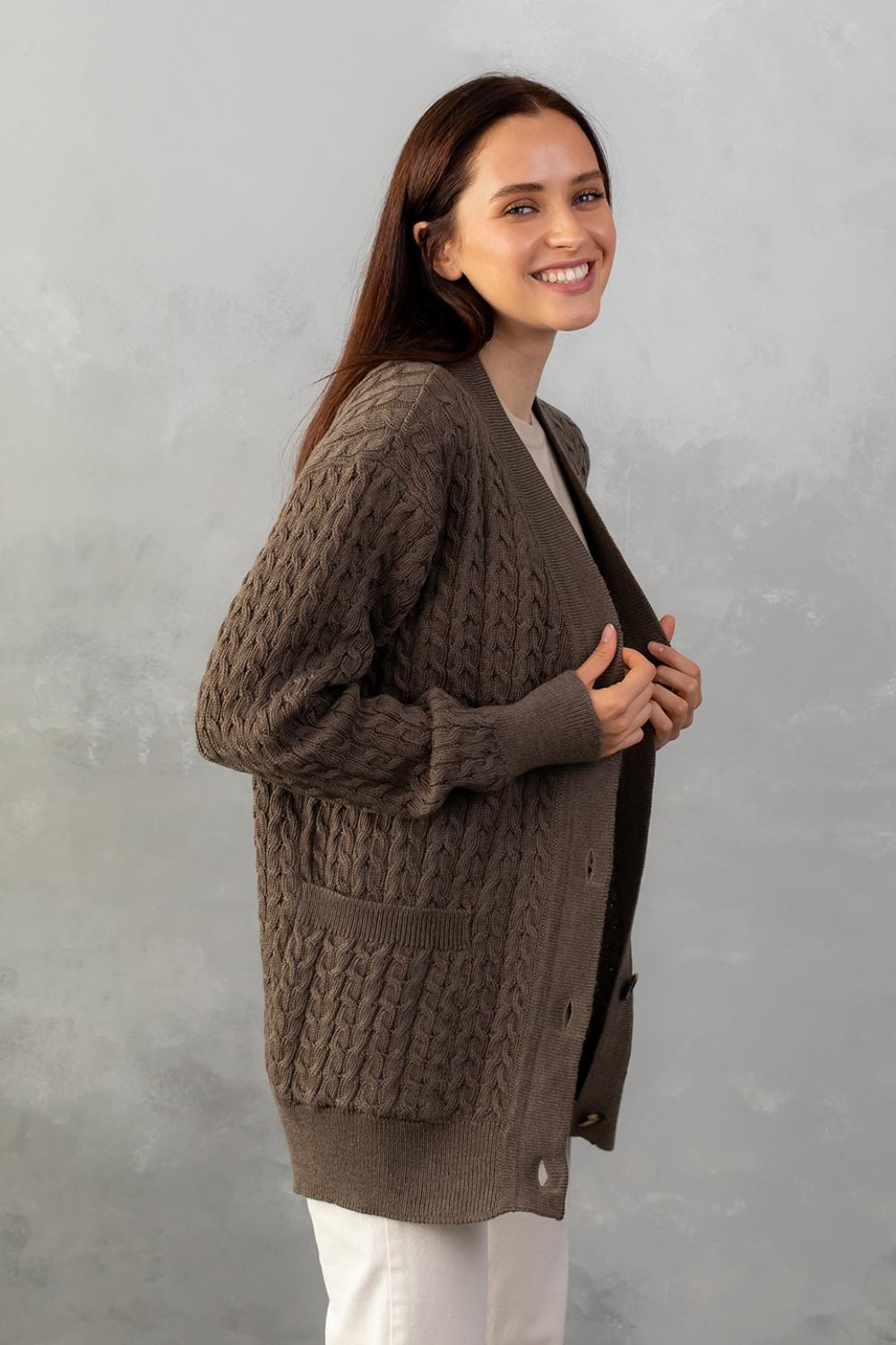 Кардиган в класичному стилі 0120