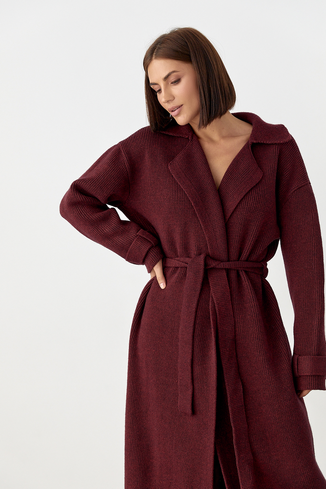 Пальто в'язане жіноче 0159