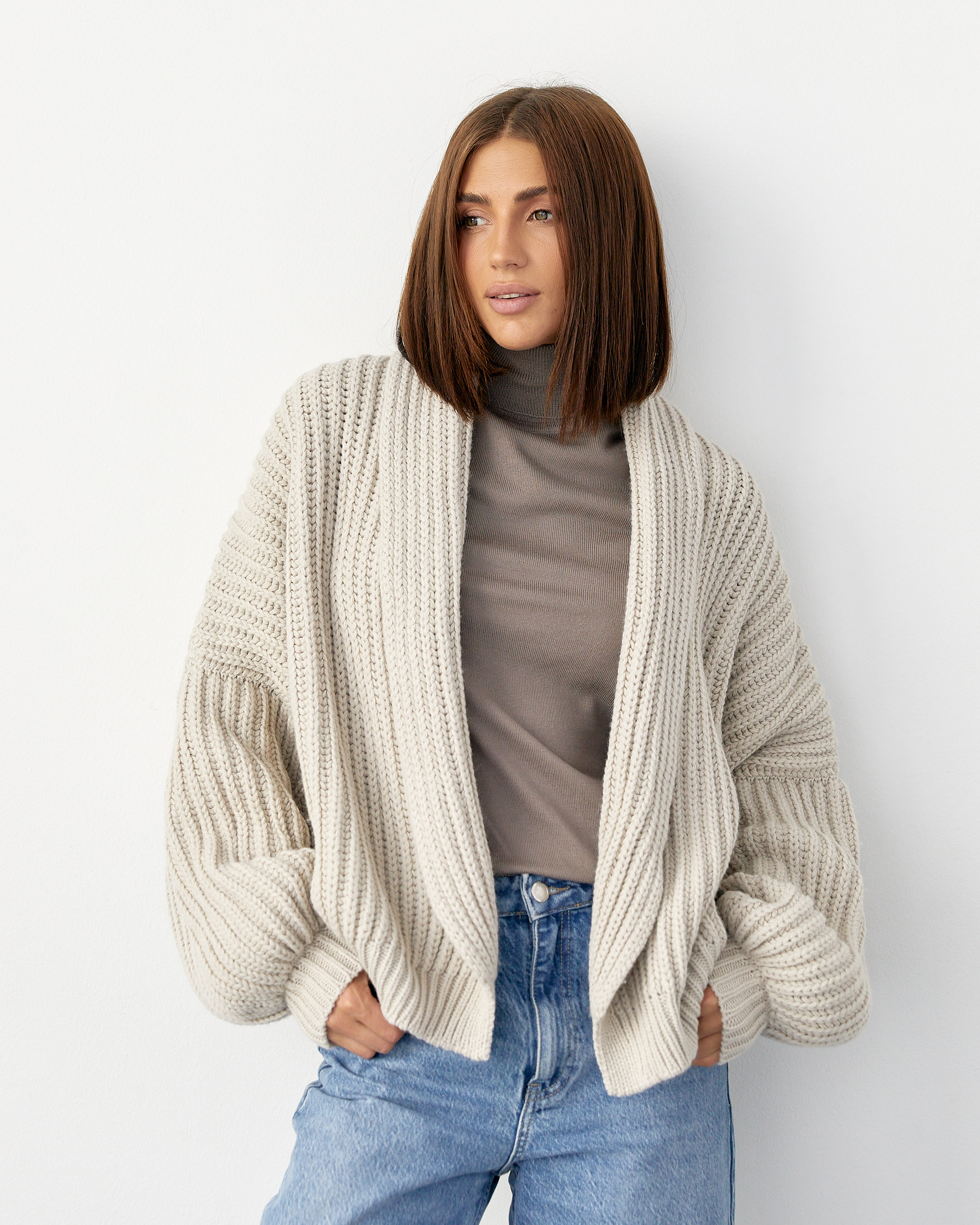 В'язана куртка-кардиган 0128