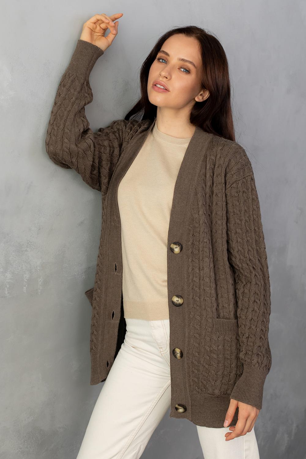 Кардиган в класичному стилі 0120