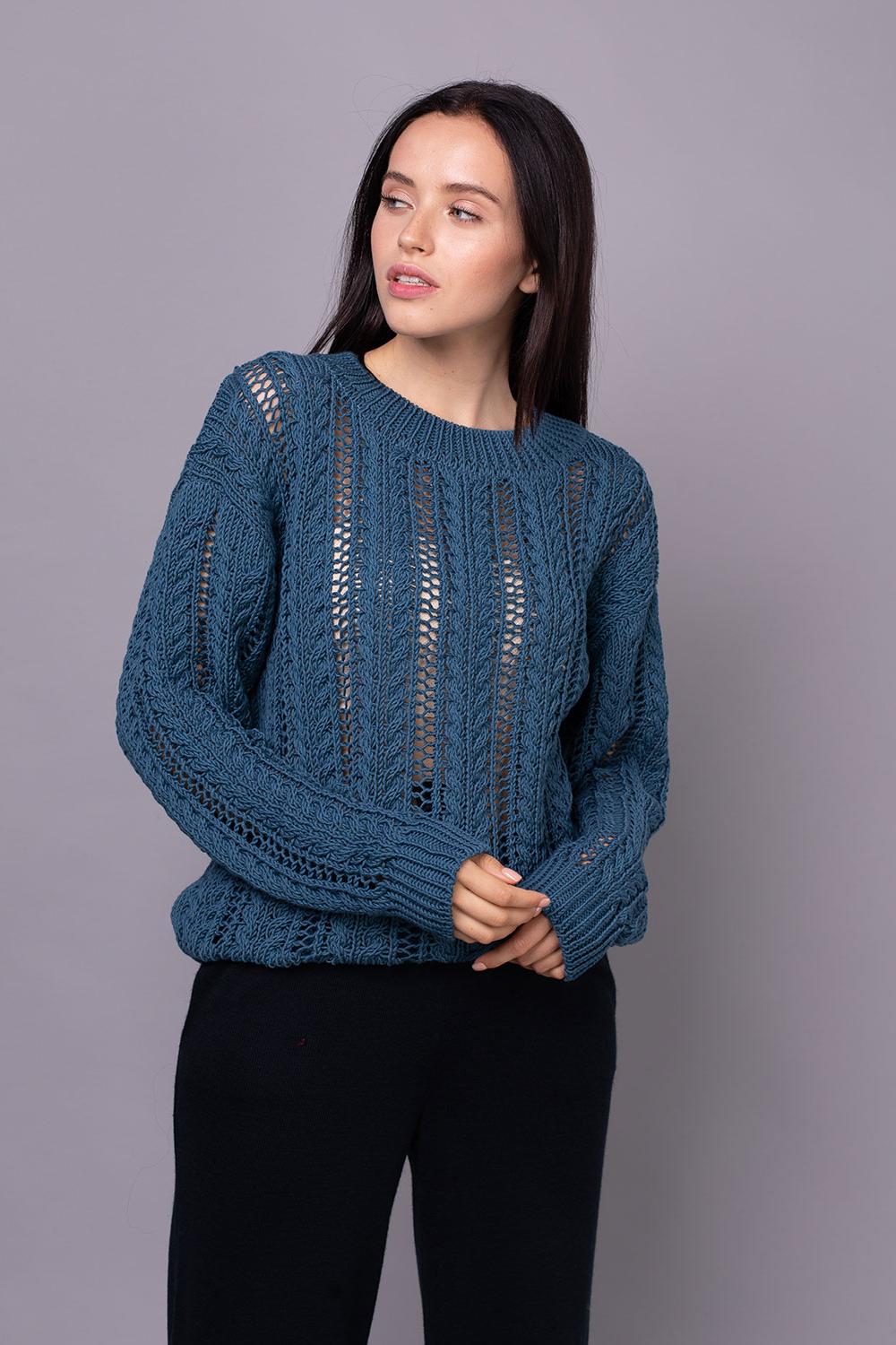 Ажурний джемпер 0077