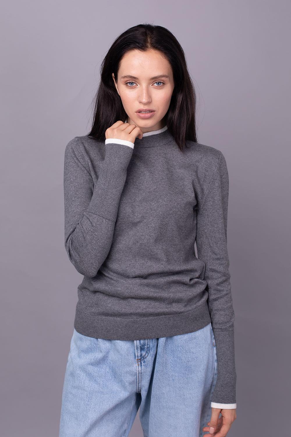 Джемпер з бавовни та кашеміра 0055