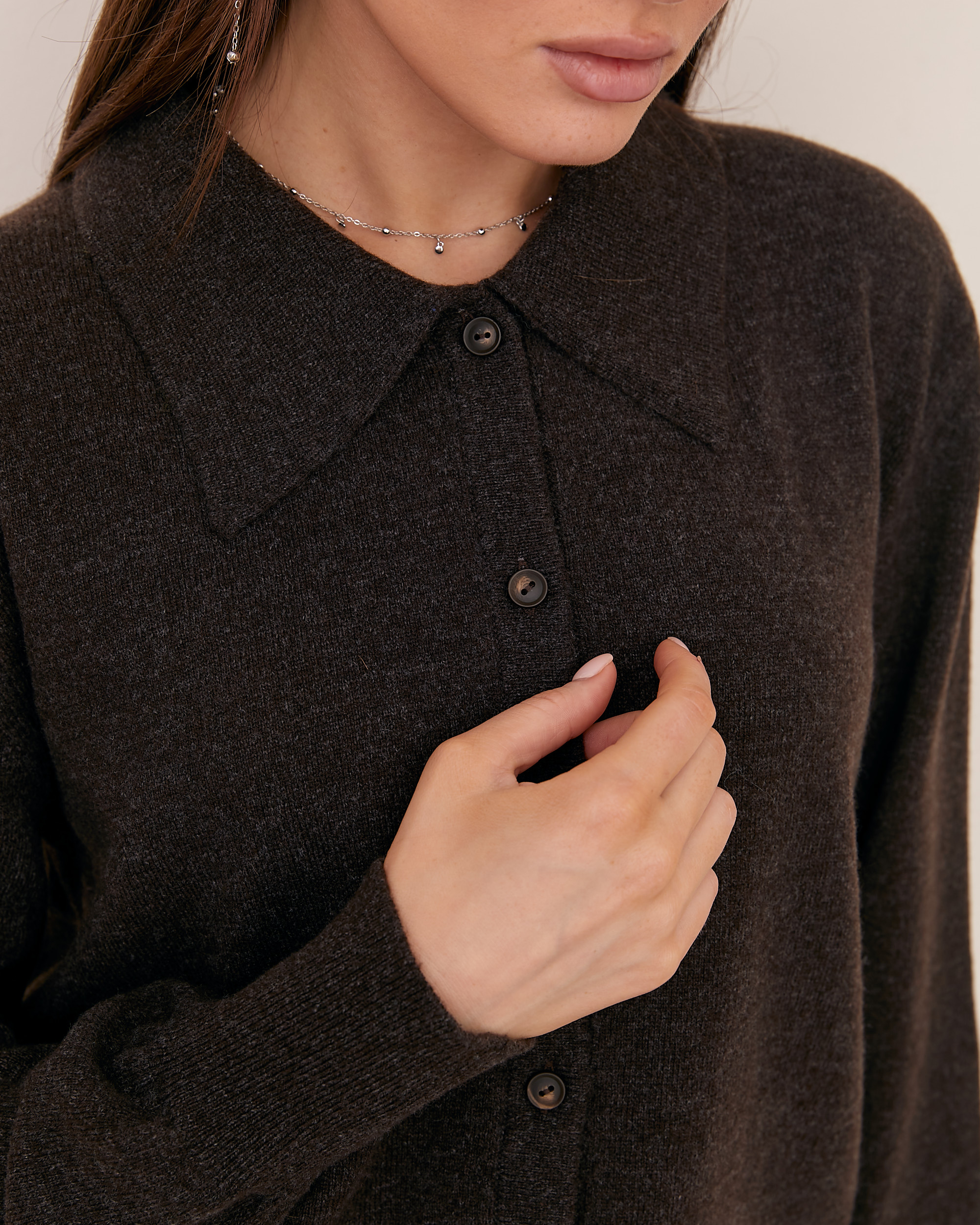 Viviami 0232 Кардиган з коміром поло